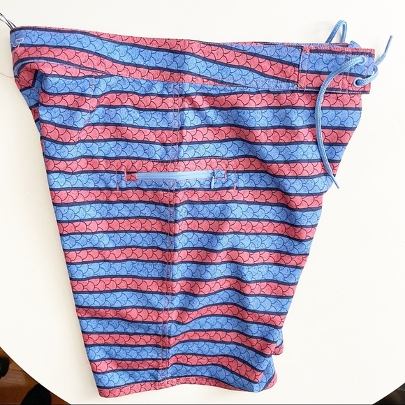 Vineyard Vines Men’s 9” Angler Stripe Board Shorts Waist 32 New - Picture 4 of 11